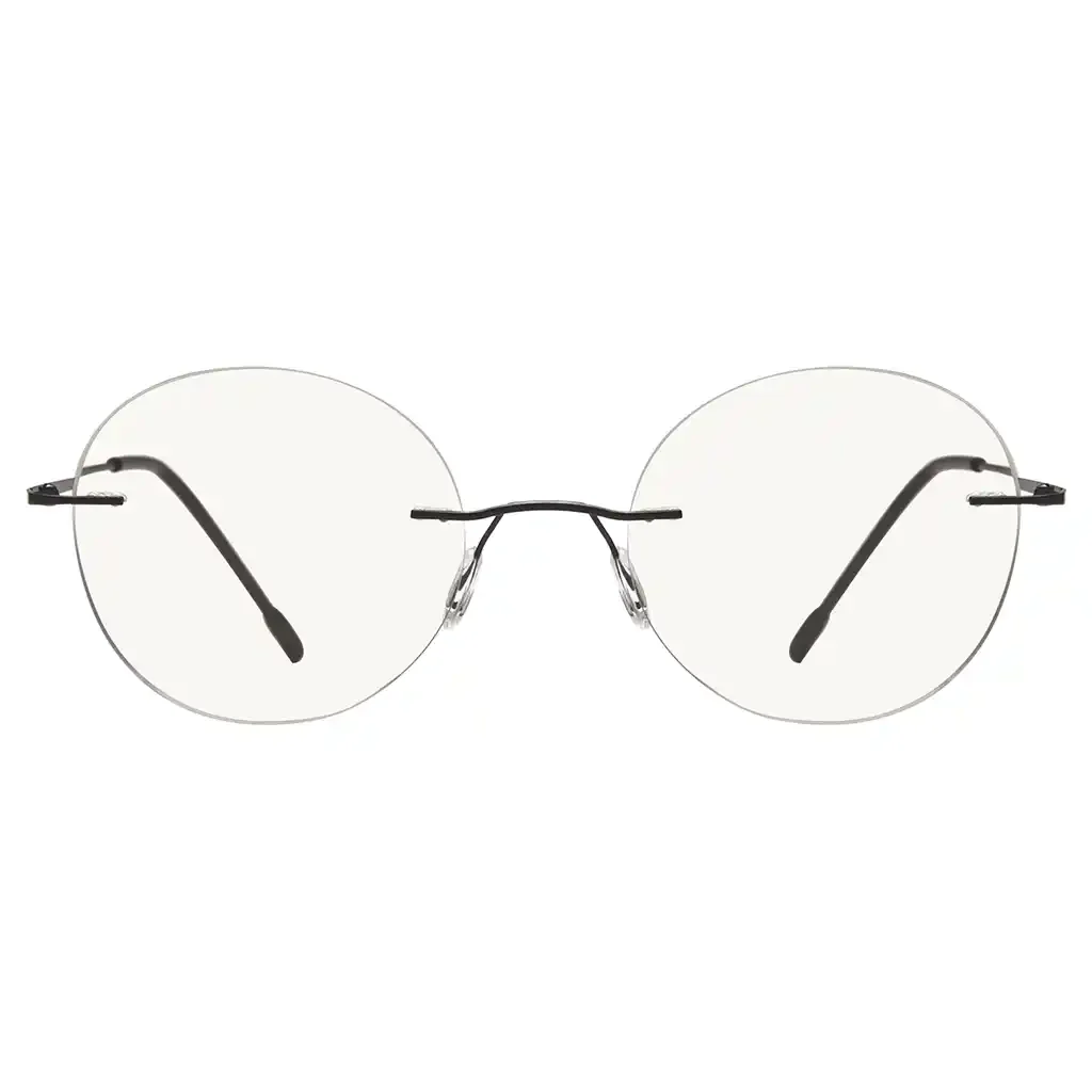 Rimless Progressive Blue Light Blocking Reading Glasses for Men and Women