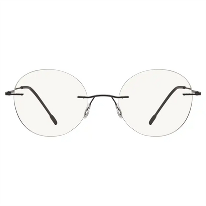 Rimless Progressive Blue Light Blocking Reading Glasses for Men and Women