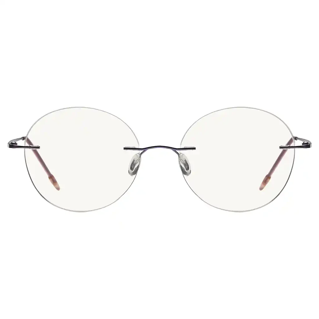 Rimless Progressive Blue Light Blocking Reading Glasses for Men and Women