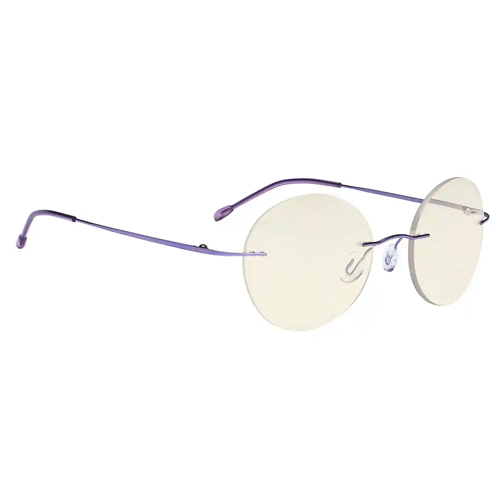Rimless Progressive Blue Light Blocking Reading Glasses for Men and Women