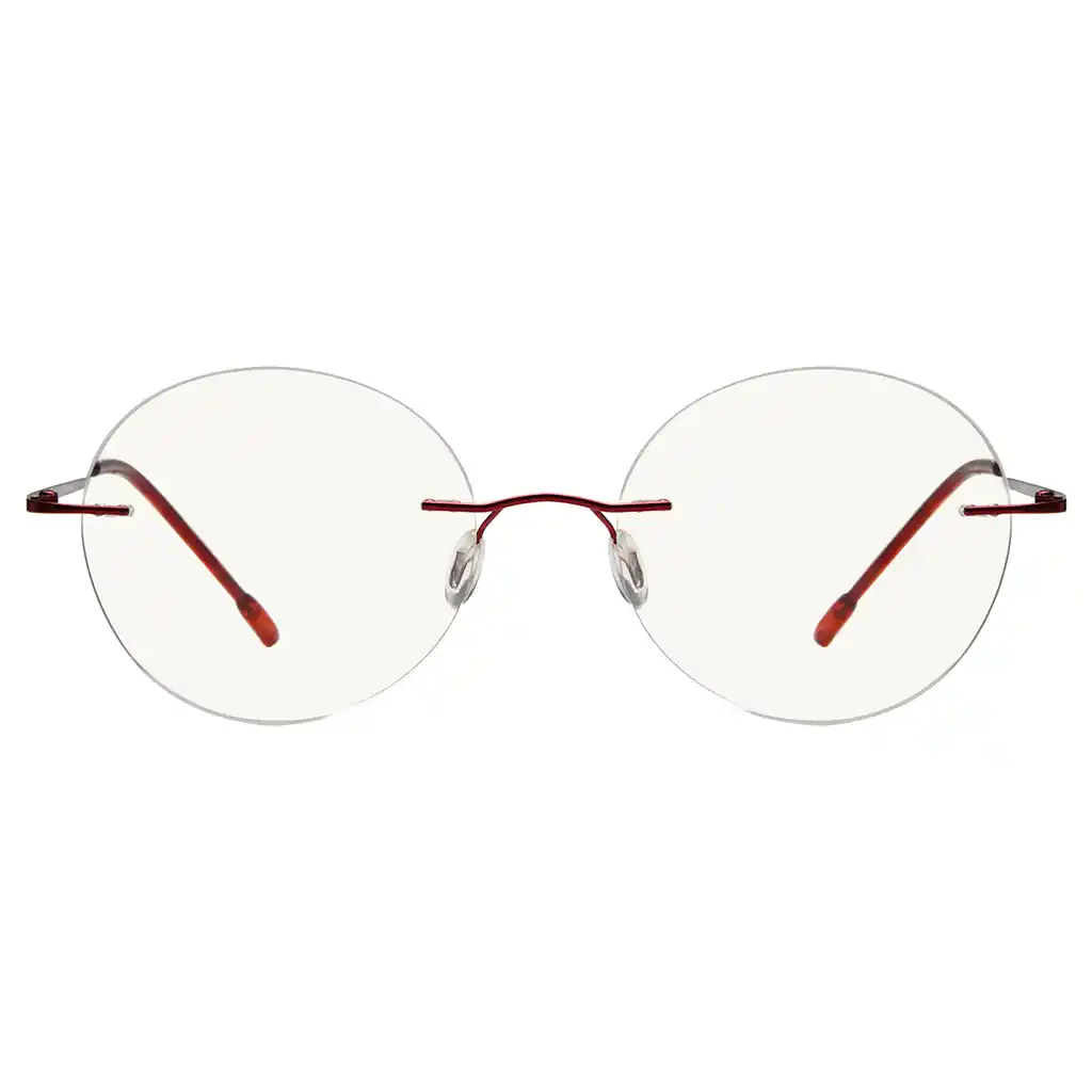 Rimless Progressive Blue Light Blocking Reading Glasses for Men and Women