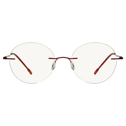Rimless Progressive Blue Light Blocking Reading Glasses for Men and Women