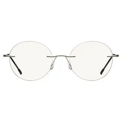 Rimless Progressive Blue Light Blocking Reading Glasses for Men and Women