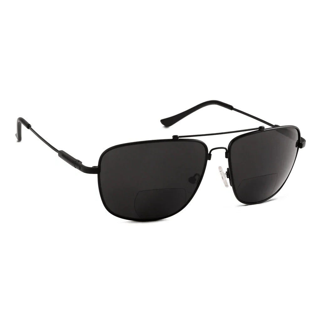 Polarized Bifocal Sunglasses Pilot Wire Rim Women