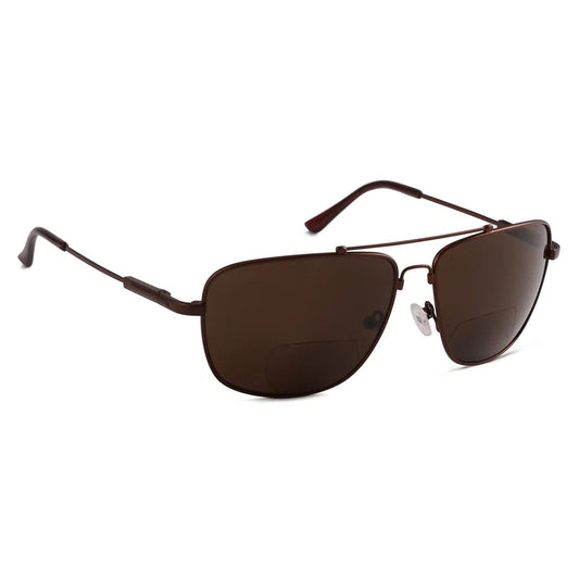Polarized Bifocal Sunglasses Pilot Wire Rim Women