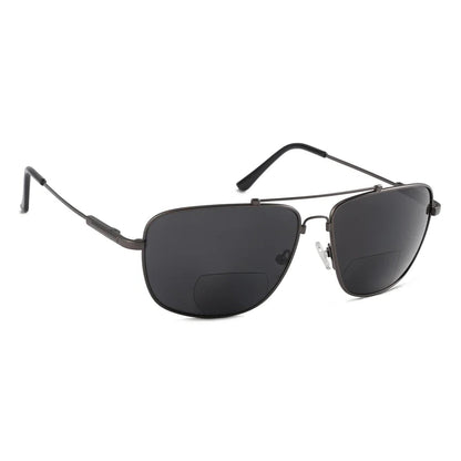 Polarized Bifocal Sunglasses Pilot Wire Rim Women
