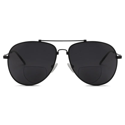 Polarized Bifocal Sunglasses Pilot Wire Rim Women Men
