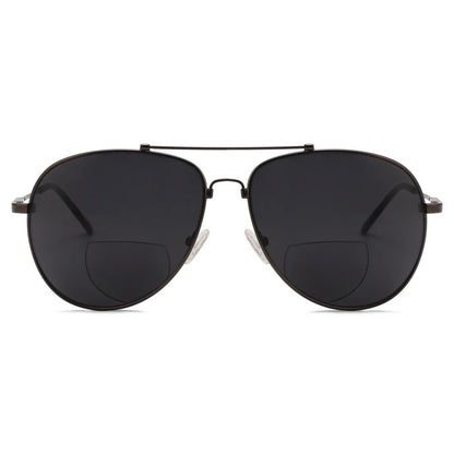 Polarized Bifocal Sunglasses Pilot Wire Rim Women Men