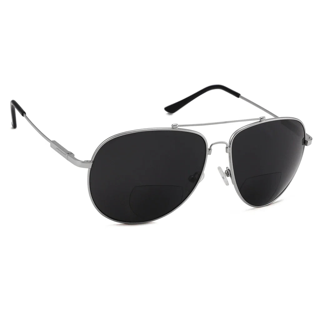 Polarized Bifocal Sunglasses Pilot Wire Rim Women Men