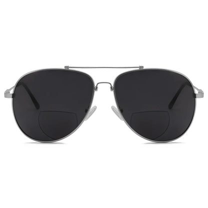 Polarized Bifocal Sunglasses Pilot Wire Rim Women Men