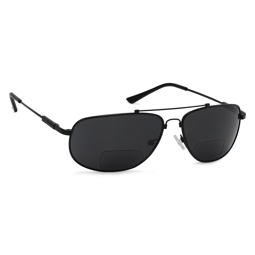 Polarized Bifocal Sunglasses Pilot Wire Rim Men