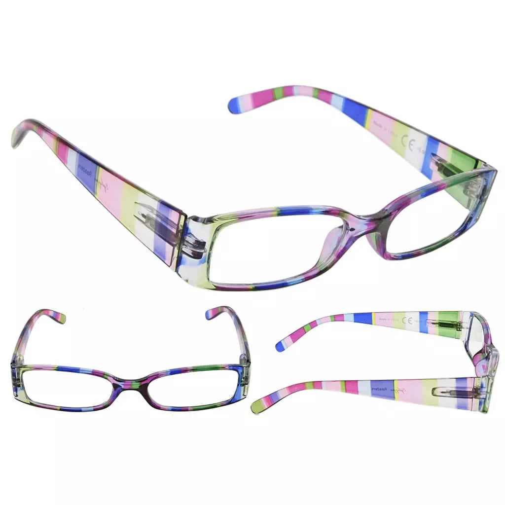 Pattern Striped Reading Glasses Women