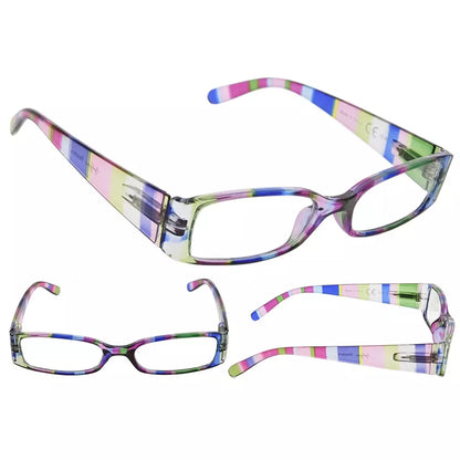 Pattern Striped Reading Glasses Women
