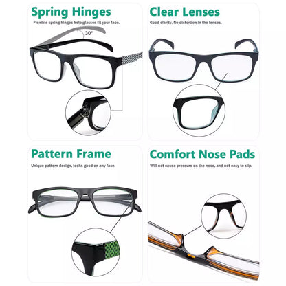 Patterned Design Reading Glasses Women Men