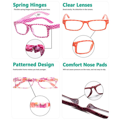 Patterned Reading Glasses Momen