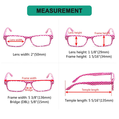 Patterned Reading Glasses Momen