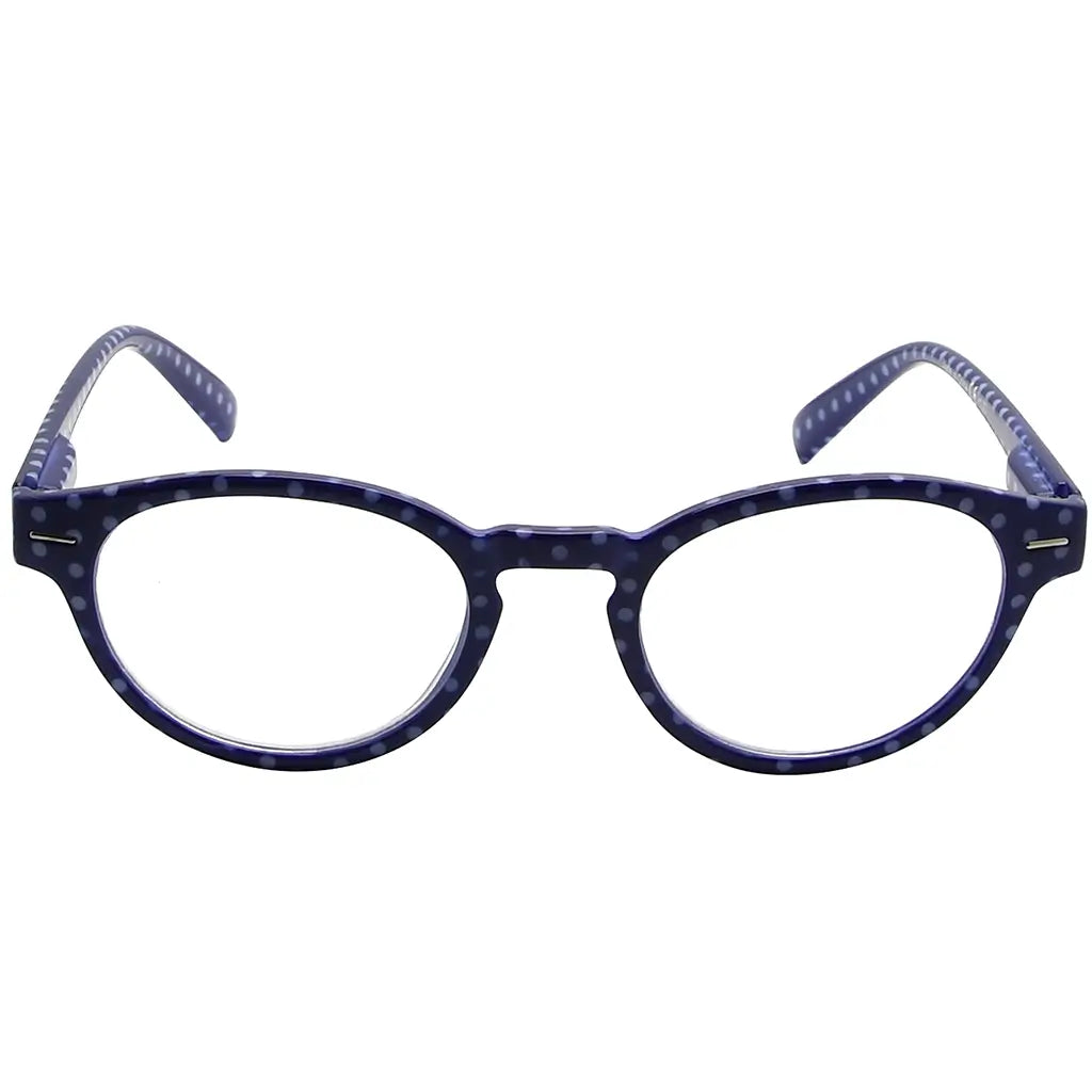 oval polka dots reading glasses women