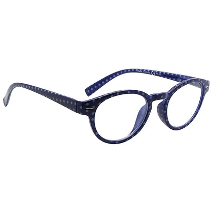 oval polka dots reading glasses women