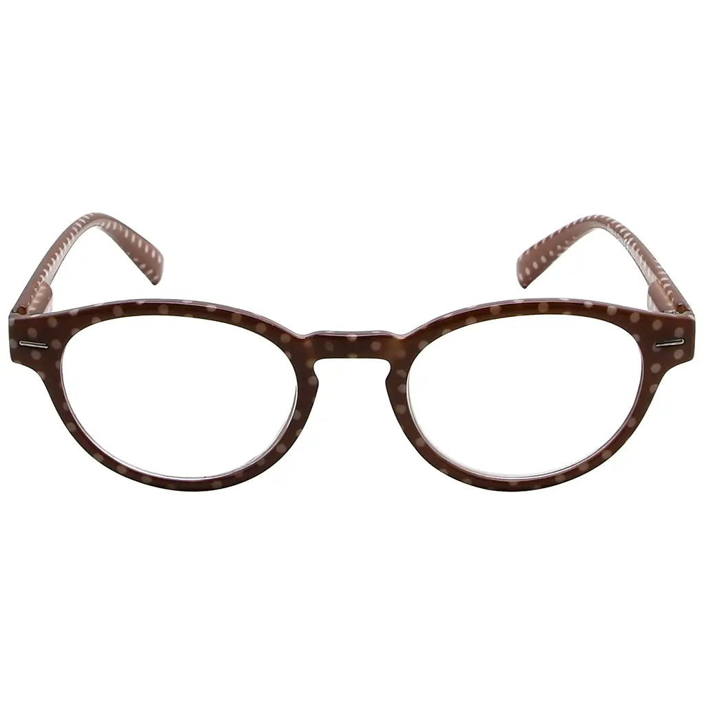 oval polka dots reading glasses women