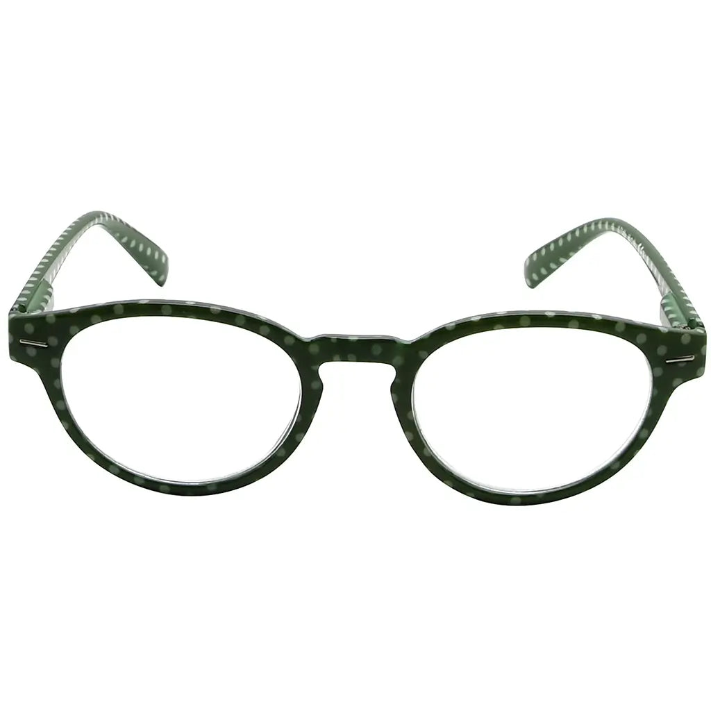 oval polka dots reading glasses women