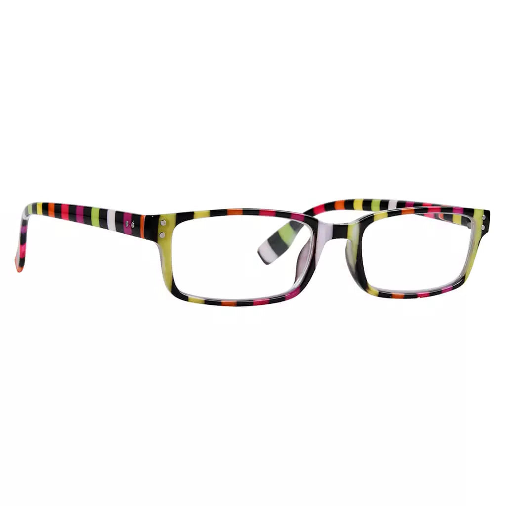 Striped Pattern Reading Glasses Women