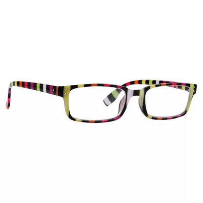 Striped Pattern Reading Glasses Women
