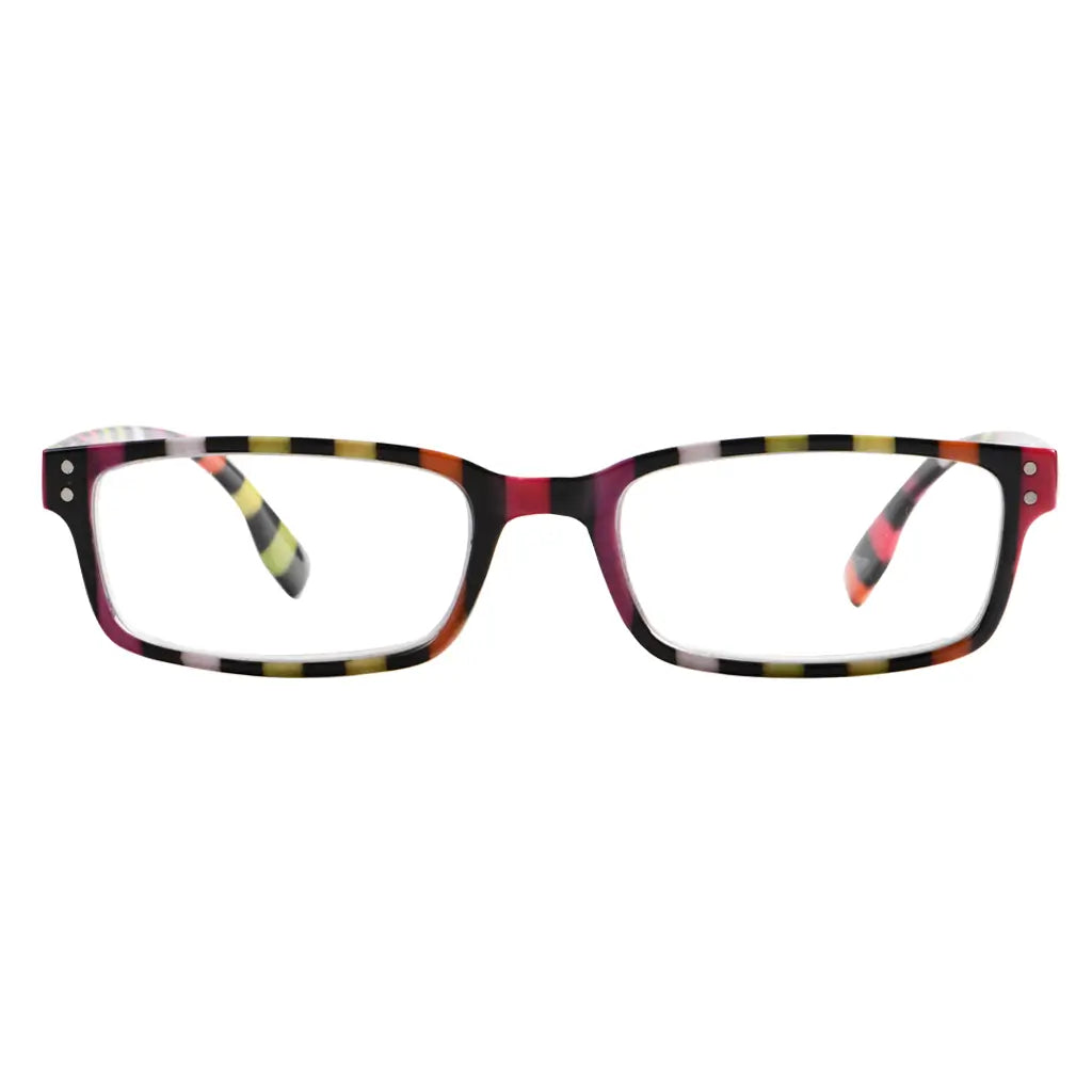 Striped Pattern Reading Glasses Women