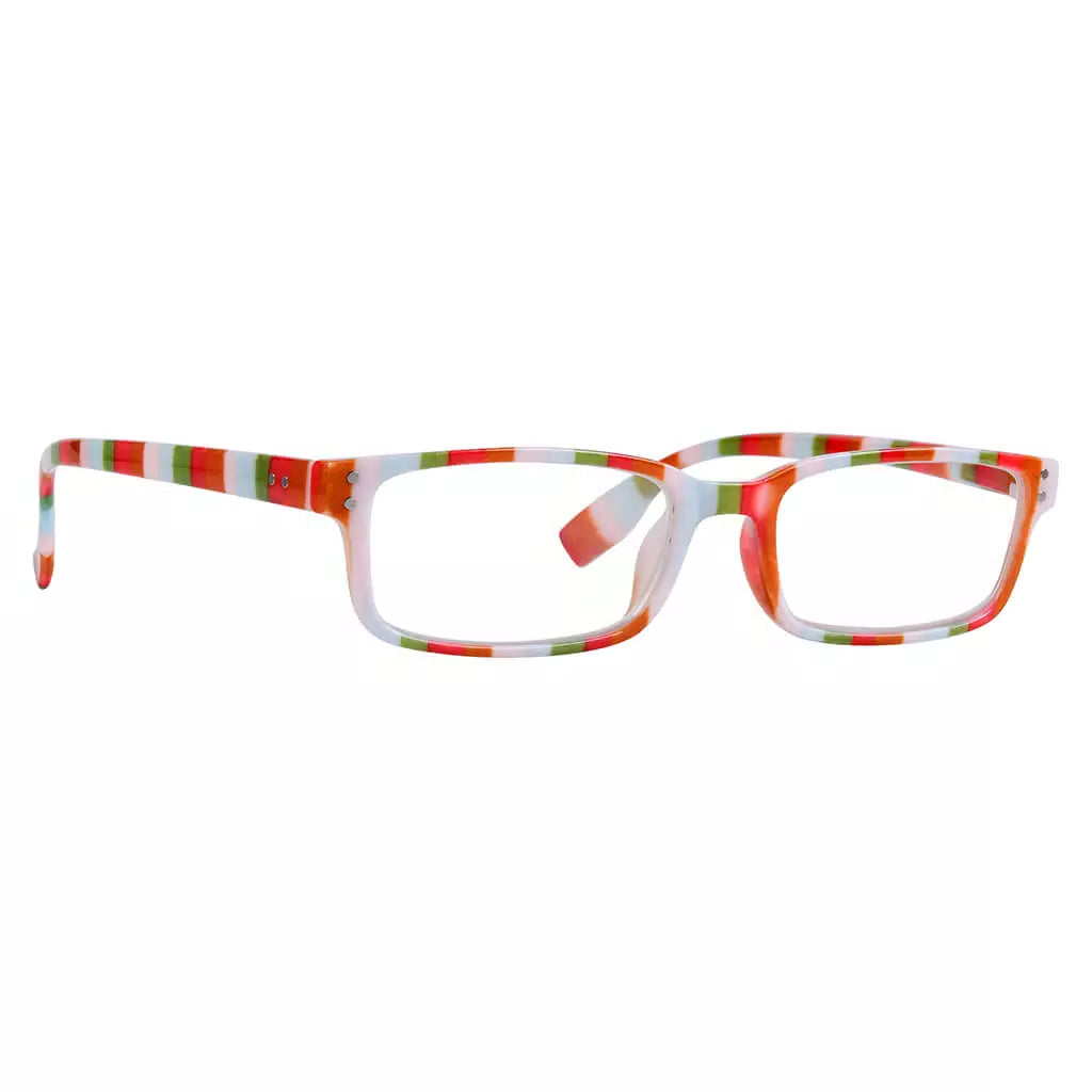 Striped Pattern Reading Glasses Women