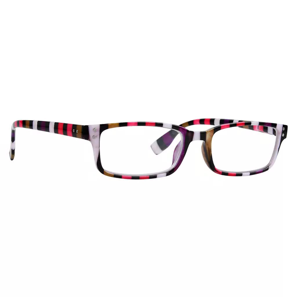 Striped Pattern Reading Glasses Women