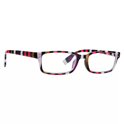 Striped Pattern Reading Glasses Women
