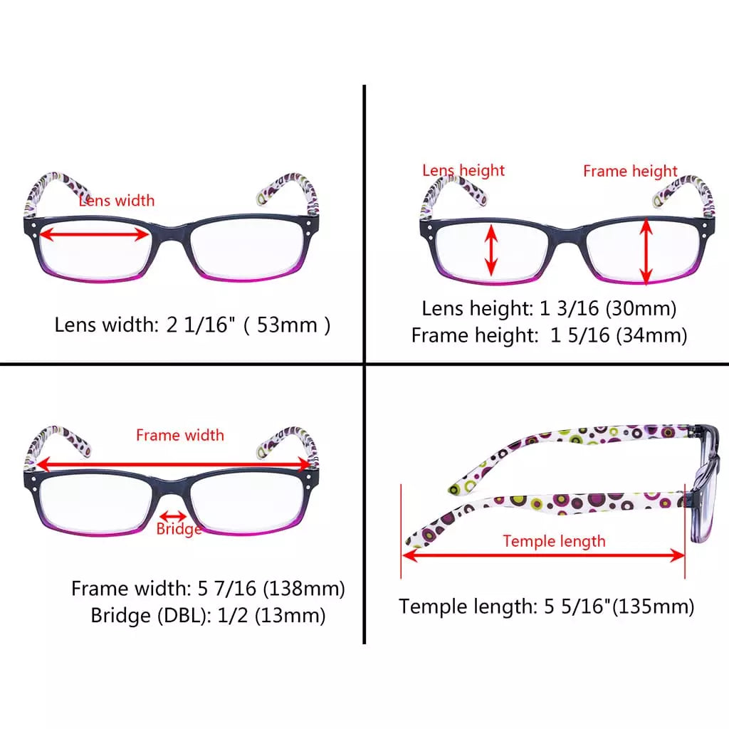 Pattern Reading Glasses Women