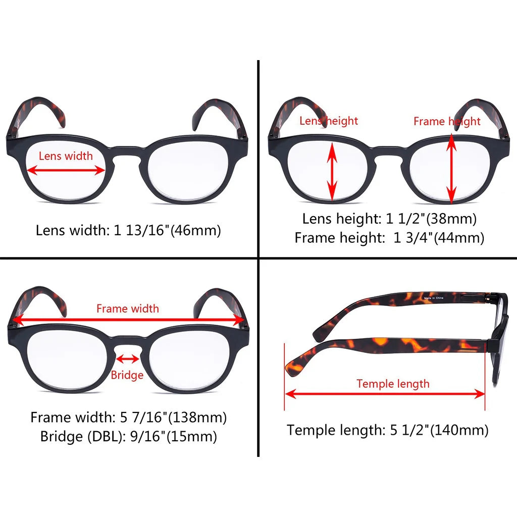 Pattern Design Reading Glasses for Women with Spring Hinges
