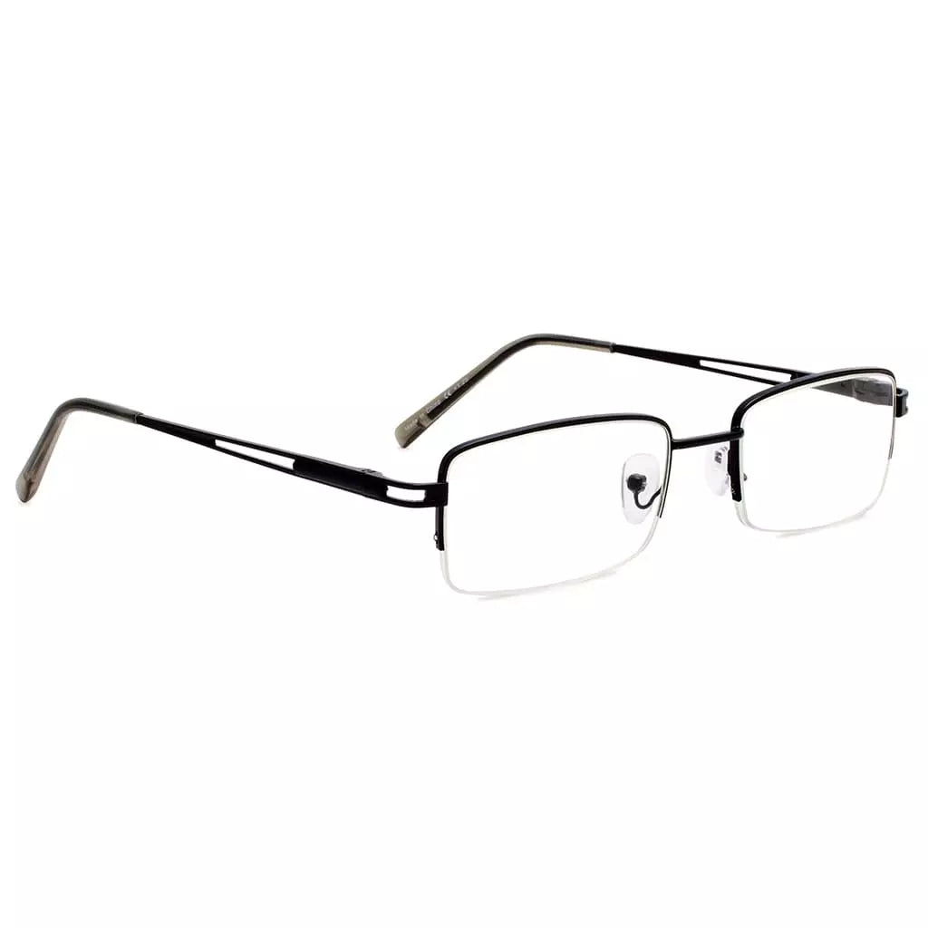 Half-rim Metal Reading Glasses for Men