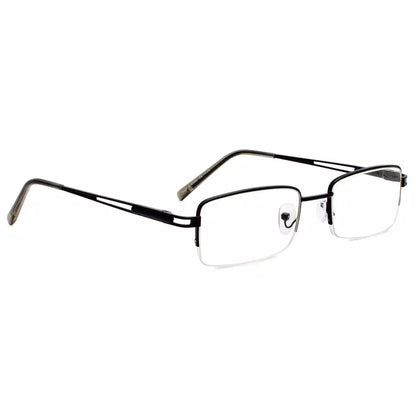 Half-rim Metal Reading Glasses for Men