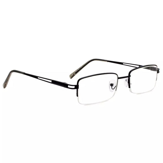 Half-rim Metal Reading Glasses for Men