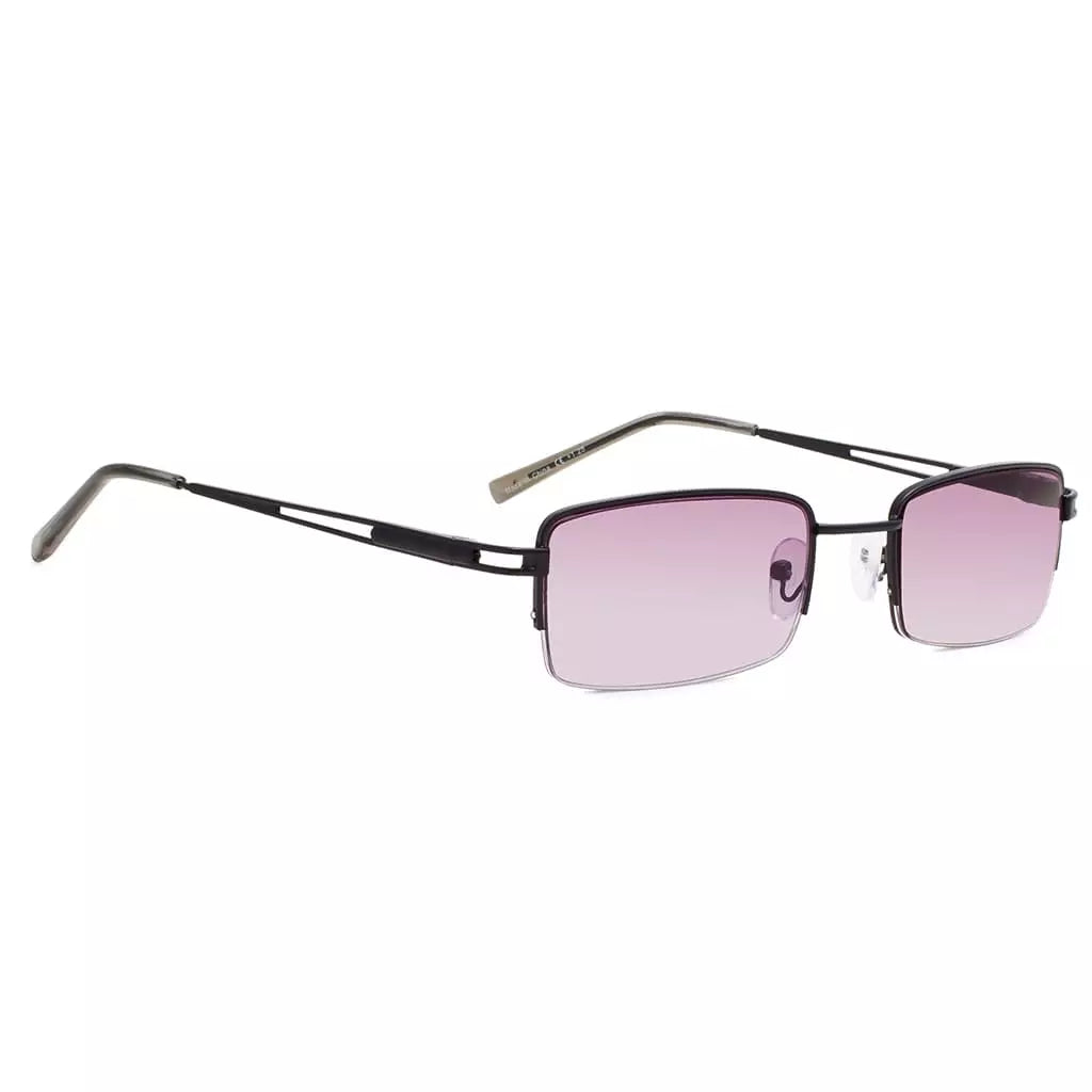 Half-rim Metal Reading Sunglasses for Men