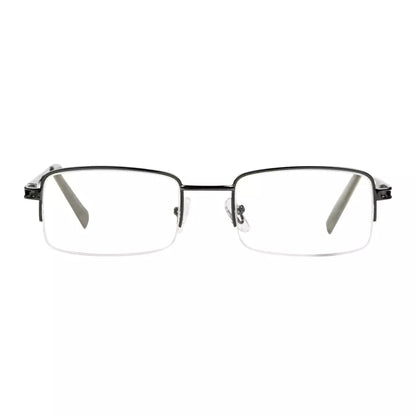Half-rim Metal Reading Glasses for Men