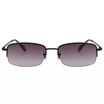 Metal Half-Rim Reading Sunglasses for Women Men