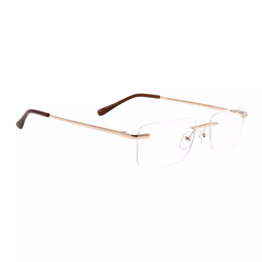 Rimless Reading Glasses for Men Women