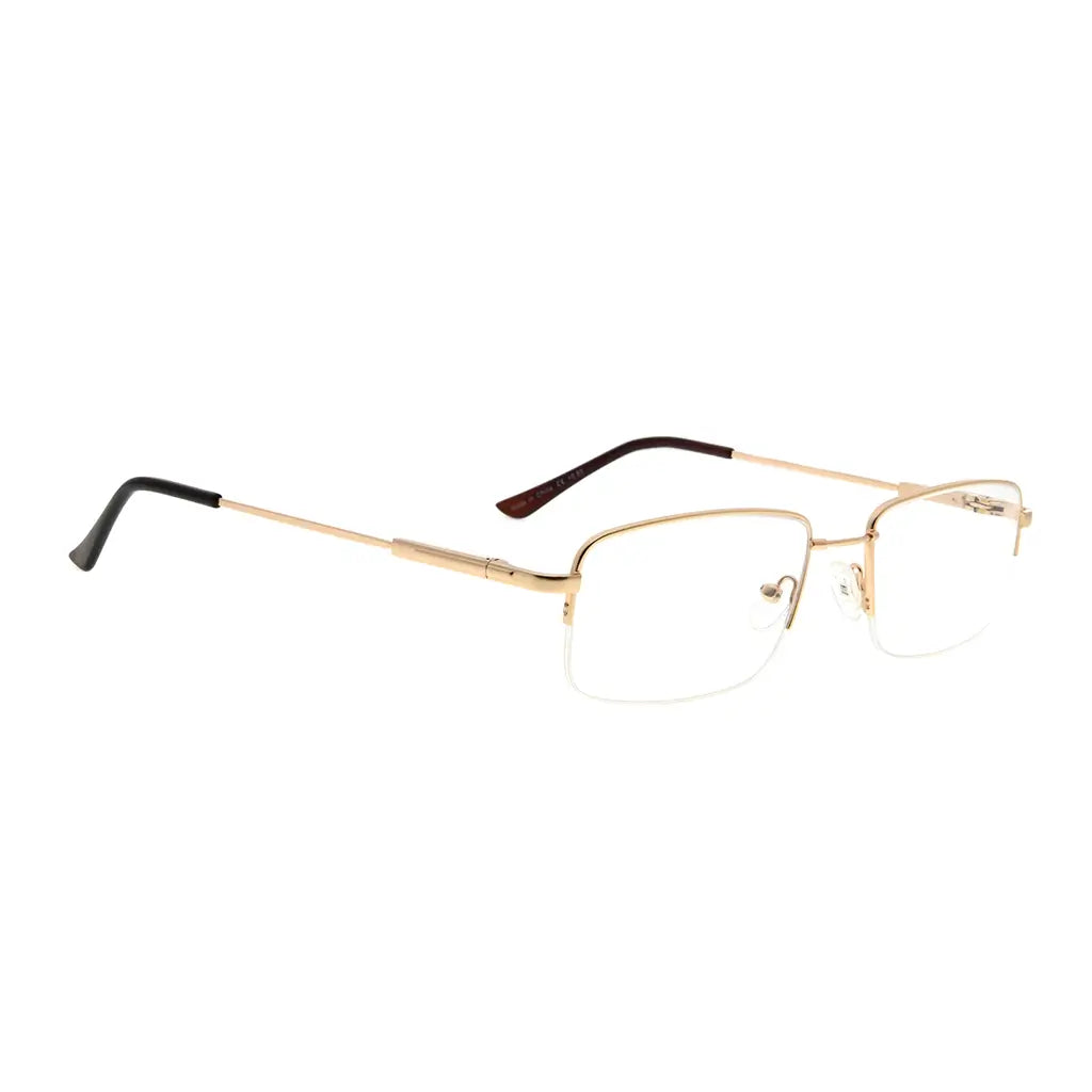 Titanium Half-Rim Reading Glasses Men