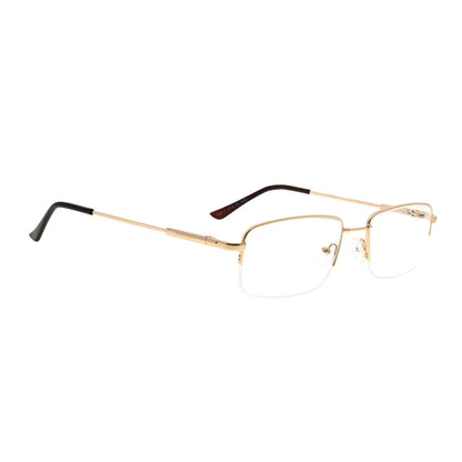 Titanium Half-Rim Reading Glasses Men