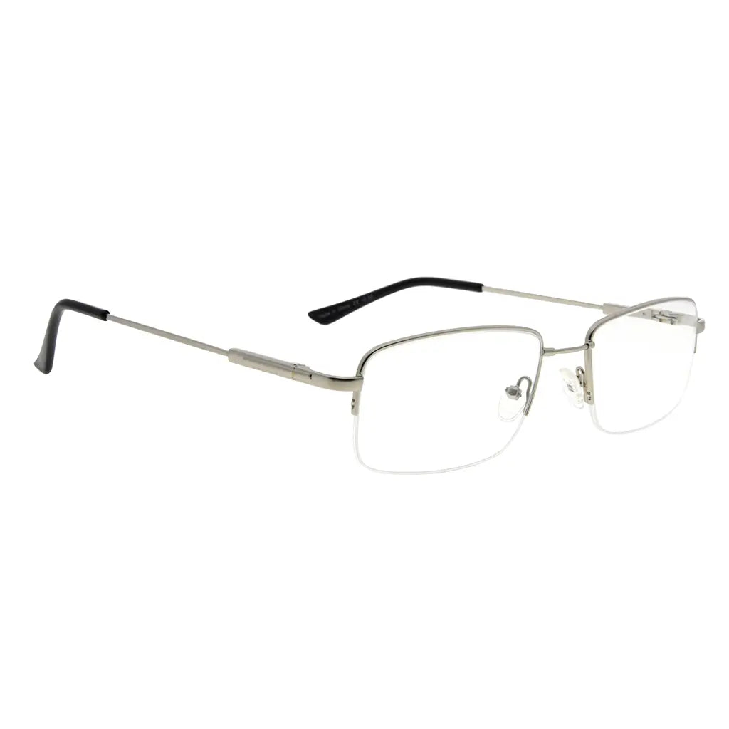 Titanium Half-Rim Reading Glasses Men