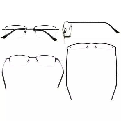 Half-Rim Reading Glasses Women Men