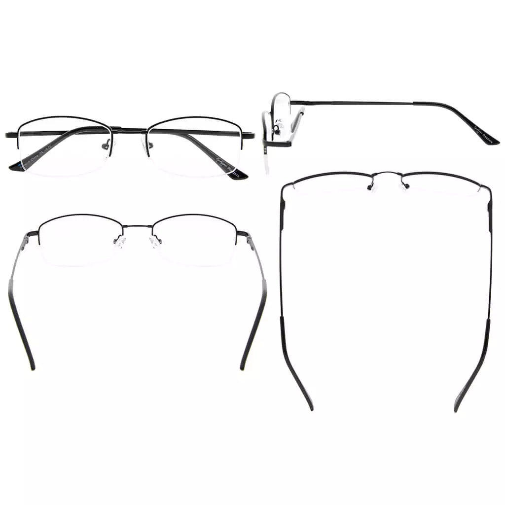 Half Rim Reading Glasses Women
