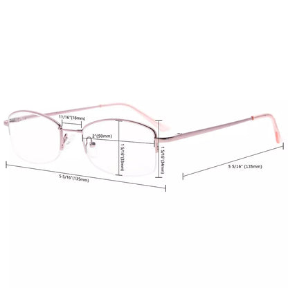 Half Rim Reading Glasses Women