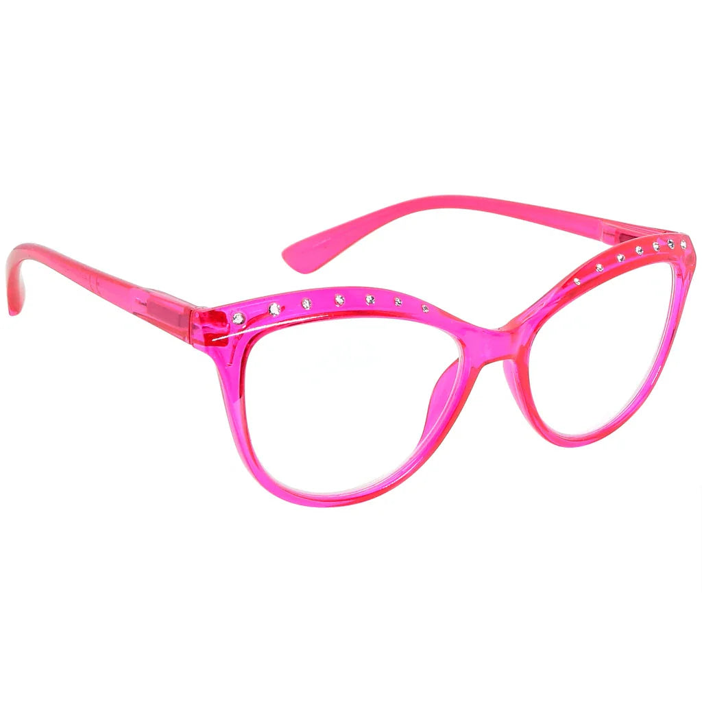 Cat Eye Hexagon Design Rhinestone Design Reading Glasses Women
