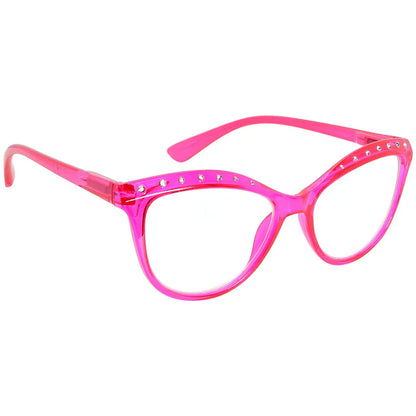 Cat Eye Hexagon Design Rhinestone Design Reading Glasses Women