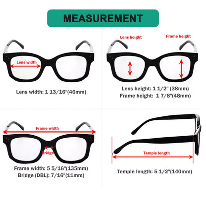 Thick Frame Small Lens Reading Glasses Women Men