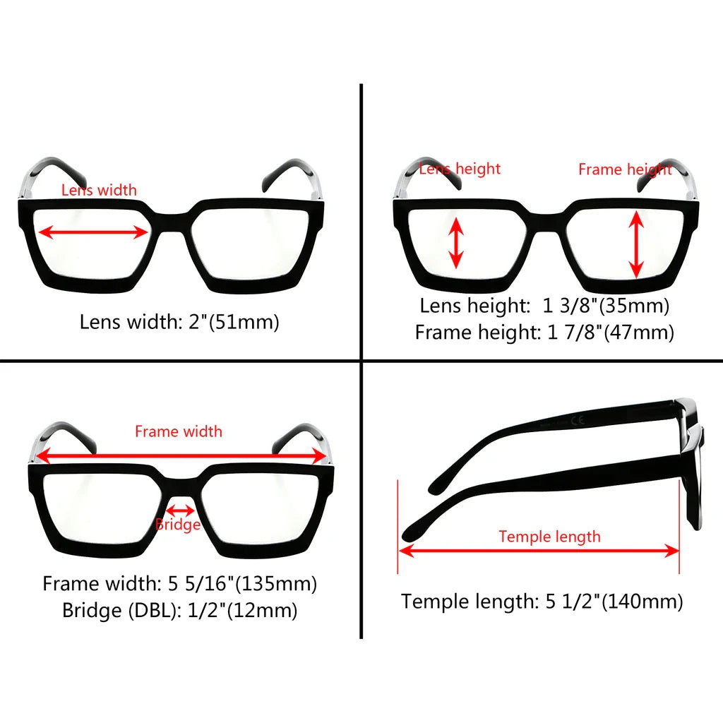 Thick Frame Reading Glasses Momen