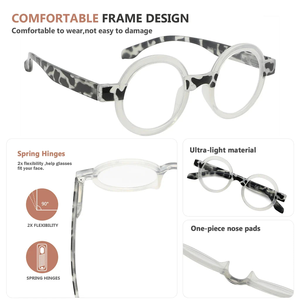 Small Round Reading Glasses for Women